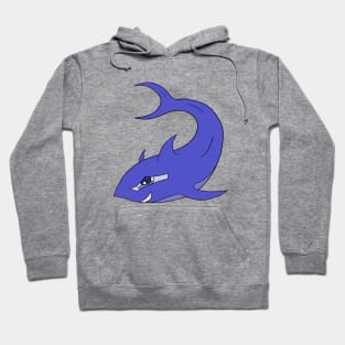 A bluish shark Hoodie